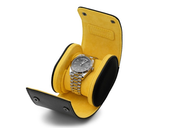 Leather Watch Case - Yellow