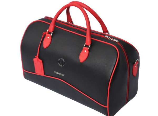 Mansory Travel Bag Lombardia Motalto Pelle black/red